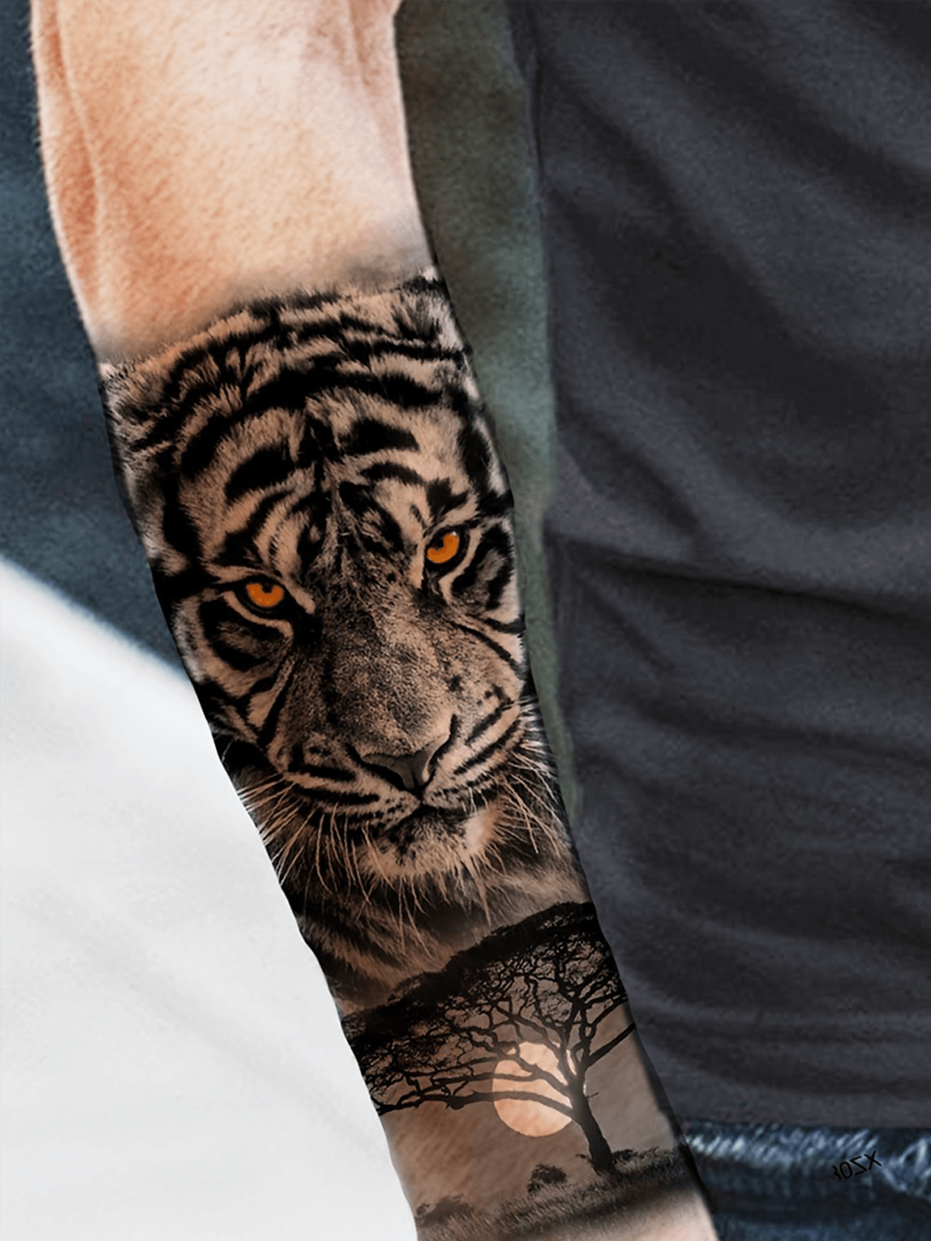 Jungle Tiger waterproof Tattoo Sticker